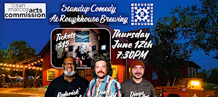 Standup Comedy at Roughhouse Brewing Roderick McDaniel & Dean Stanfield