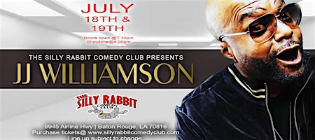 The Silly Rabbit Comedy Club Presents: JJ From The Sipp