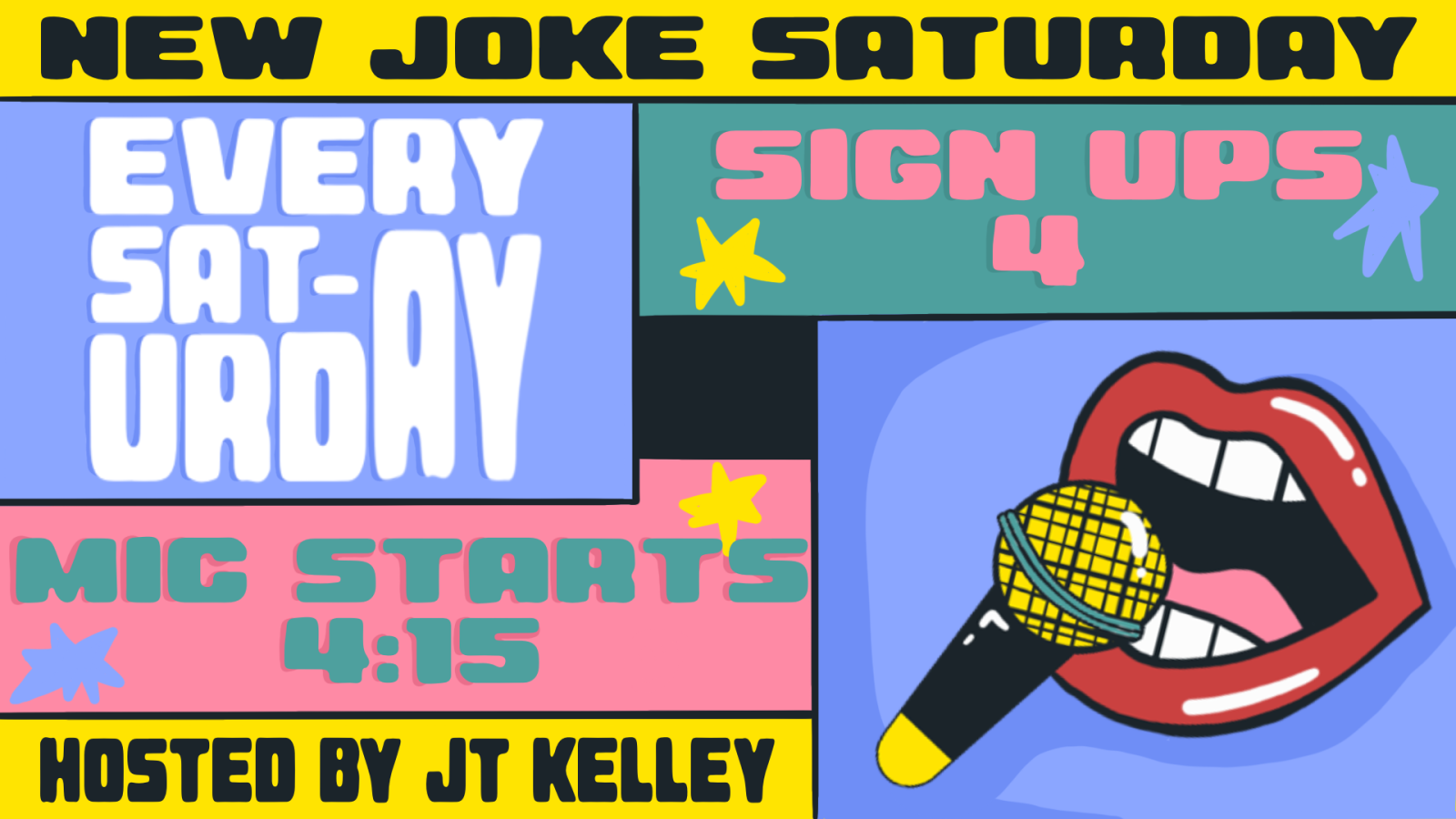 New Joke Saturday Open mic