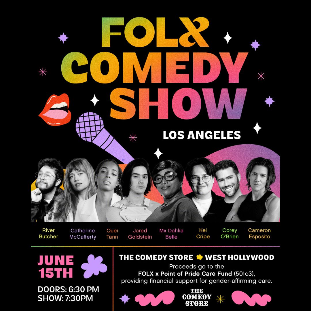 FOLX Comedy Show - Cameron Esposito, Jared Goldstein, Catherine McCafferty, River Butcher, Mx Dahlia