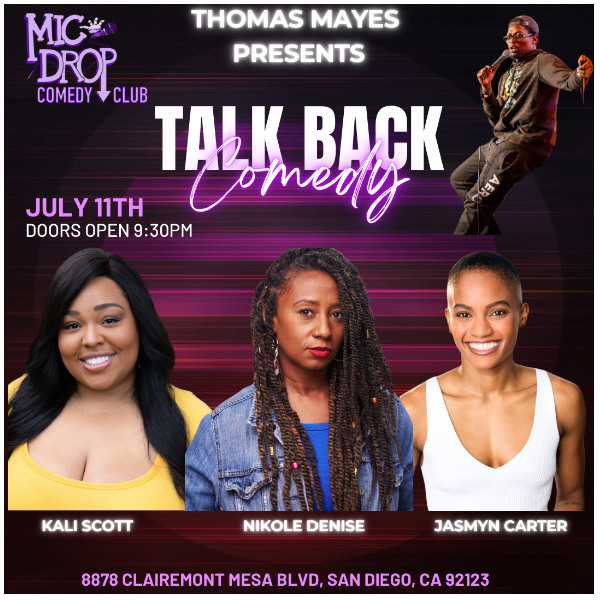 TALK BACK COMEDY WITH THOMAS MAYES