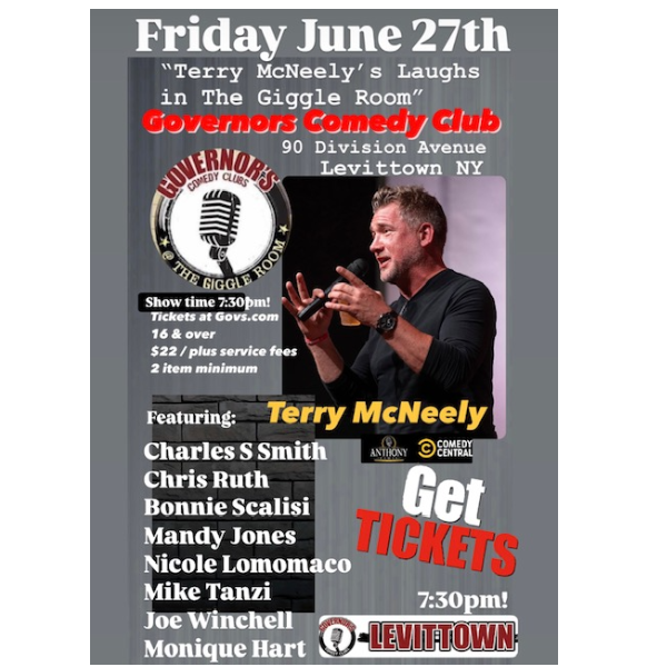 TERRY MCNEELEY & FRIENDS - SPECIAL EVENT IN THE GIGGLE ROOM 6/27 @ 7:3OPM