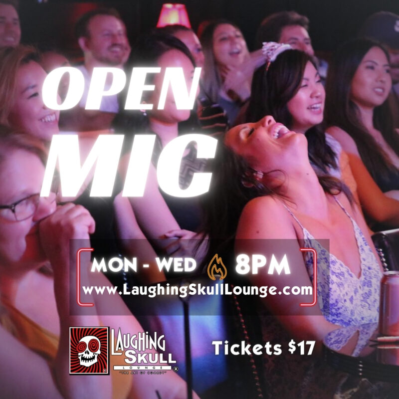 Open Mic Night Every Monday - Wednesday Monday, June 23, 8:00 pm