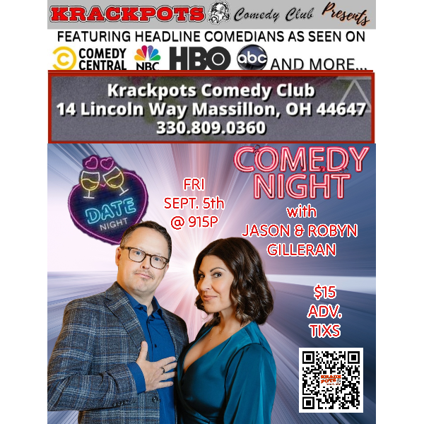 COUPLES DATE NIGHT COMEDY SHOW WITH JASON & ROBYN GILLERAN