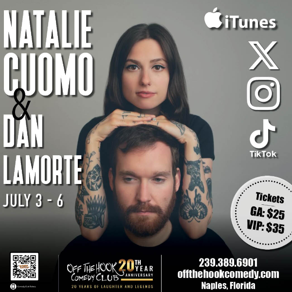 Comedians Natalie Cuomo & Dan LaMorte Live in Naples, Florida!