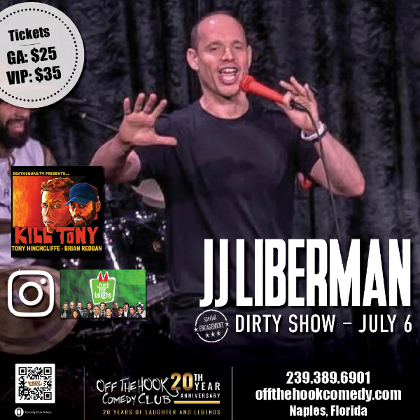 The Dirty Show with Comedian JJ Liberman Live in Naples, Florida!