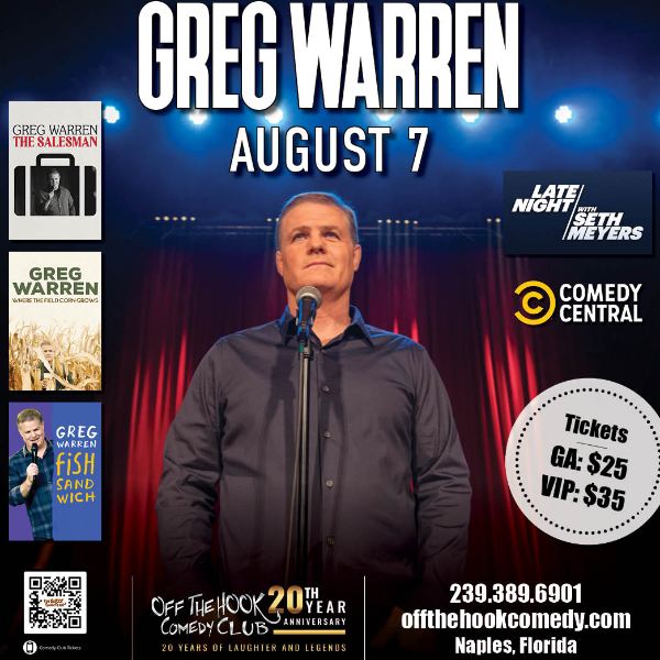 Comedian Greg Warren Live in Naples, Florida!