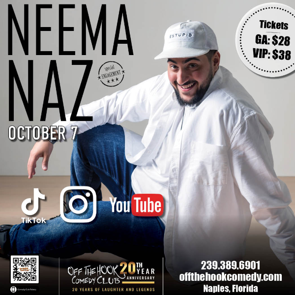 Comedian Neema Naz Live in Naples, Florida!