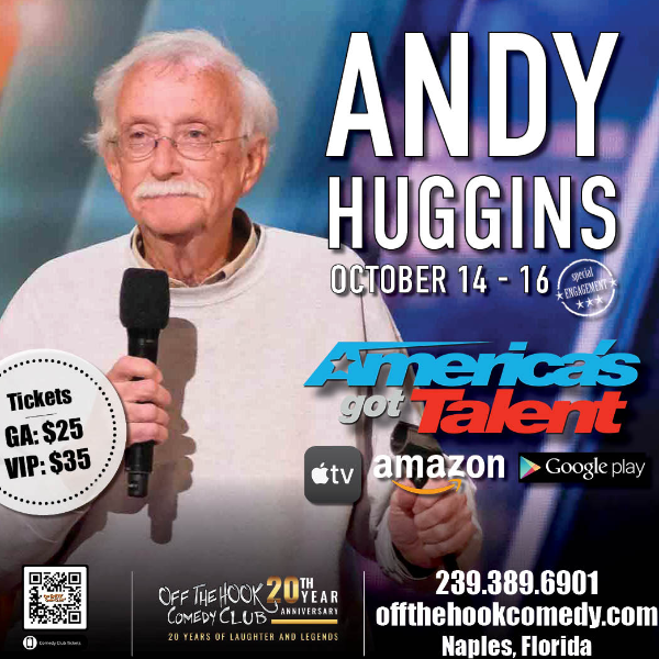 Comedian Andy Huggins Live in Naples, Florida!