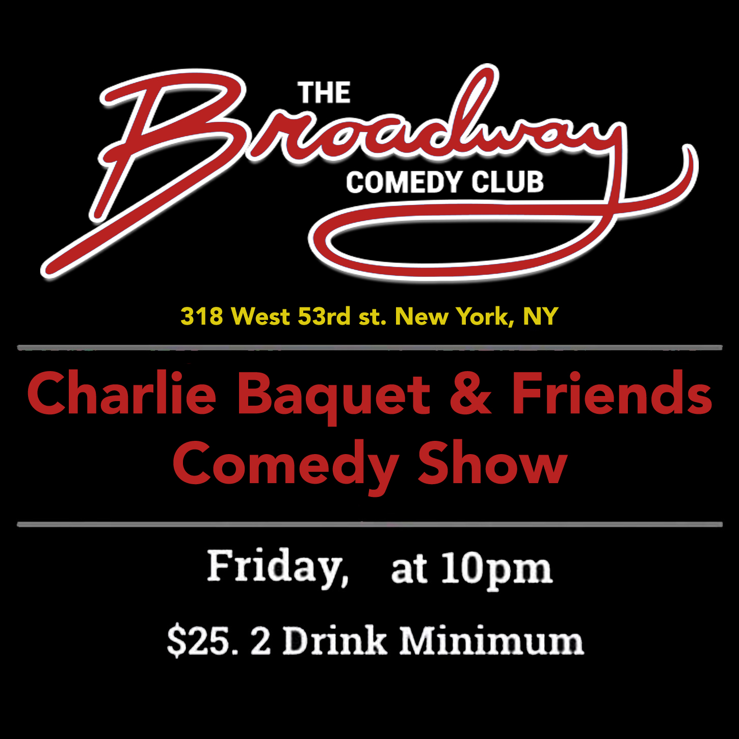 Charles Baquet & Friends Comedy Show