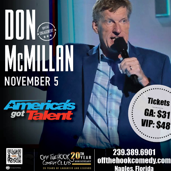 Comedian Don McMillan Live in Naples, Florida!