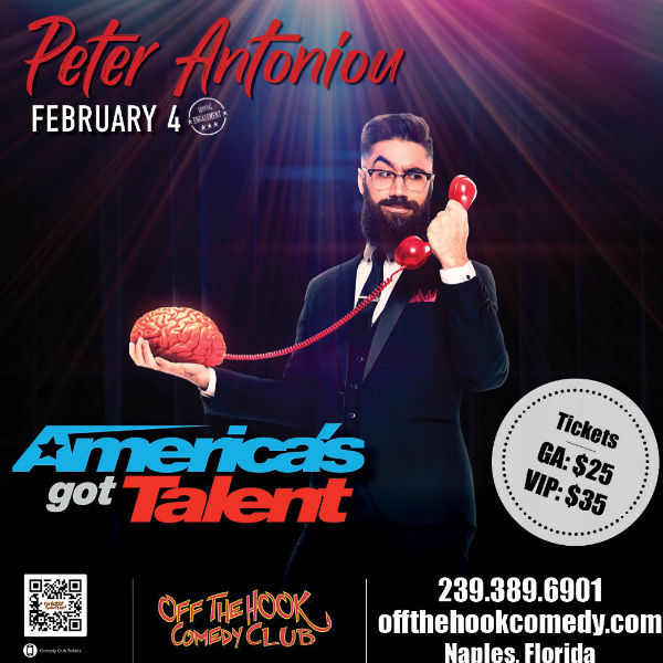 Psychic Comedian Peter Antoniou Live in Naples, Florida!