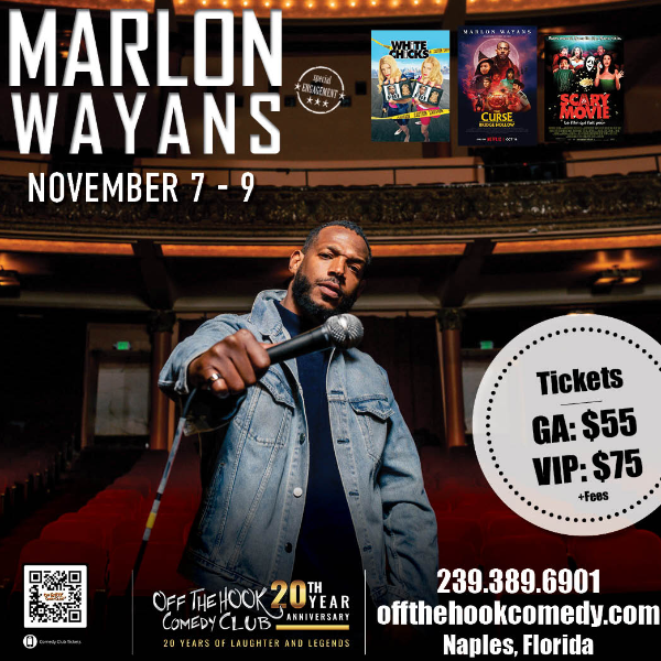 Comedian Marlon Wayans Live in Naples, Florida!