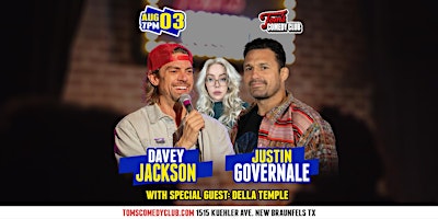 Davey Jackson and Justin Governale Headline Tom's Comedy Club