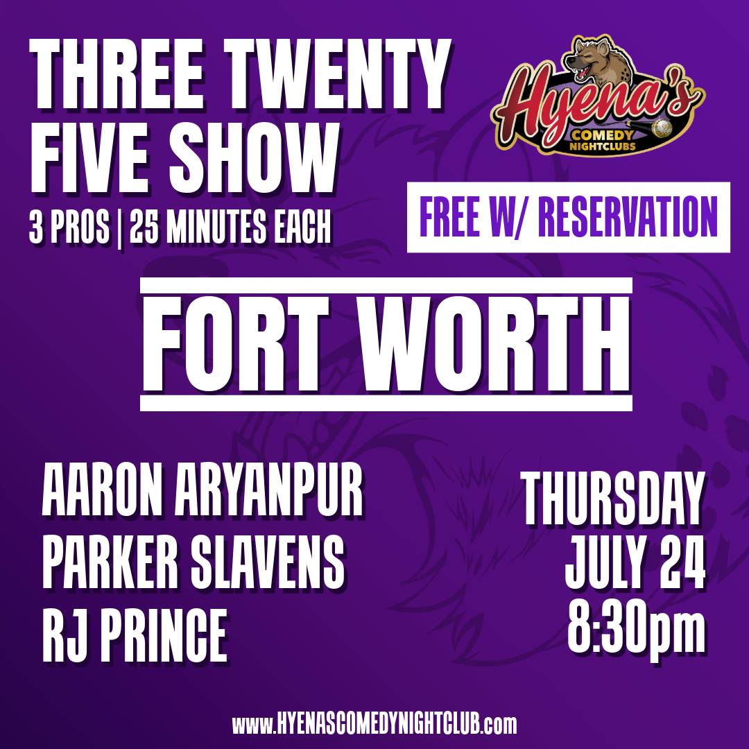 325 Show- FREE WITH A RESERVATION