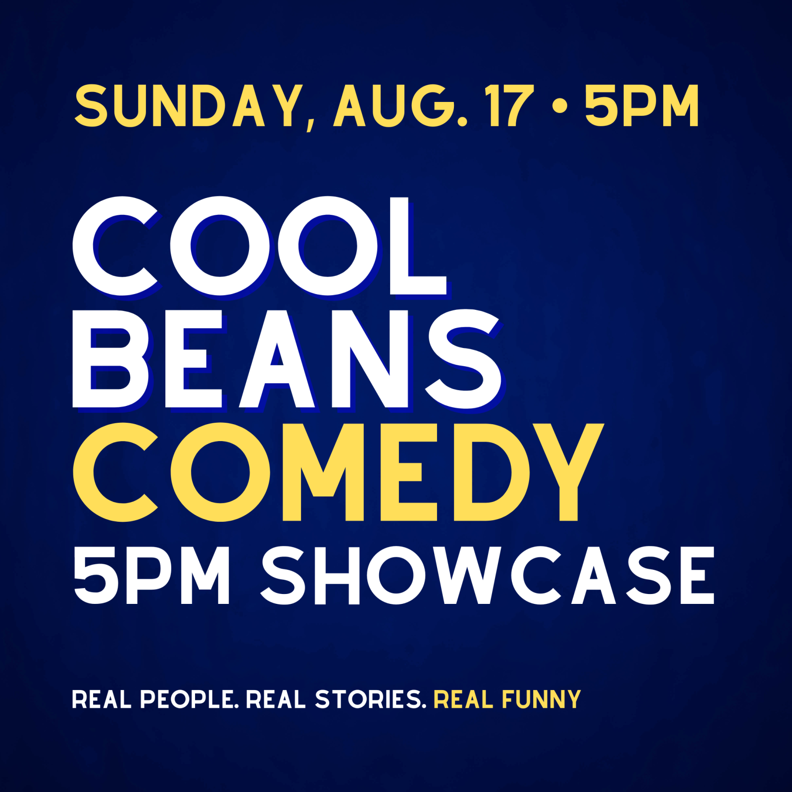 Cool Beans Comedy 5pm Showcase