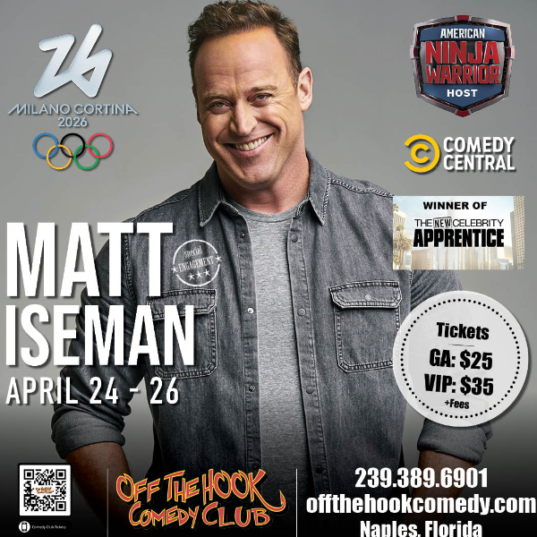 Comedian Matt Iseman Live in Naples, Florida!