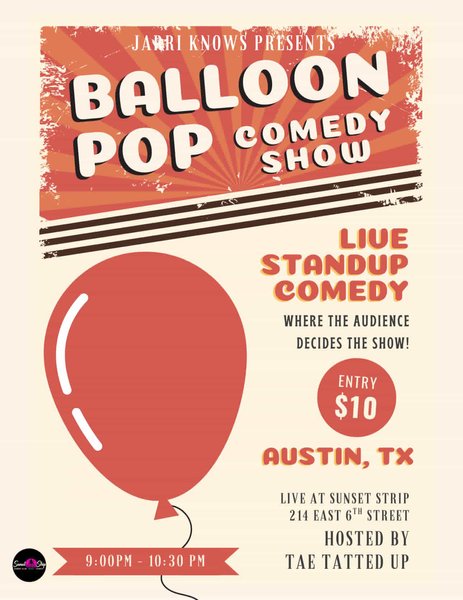 Balloon Pop Comedy Show