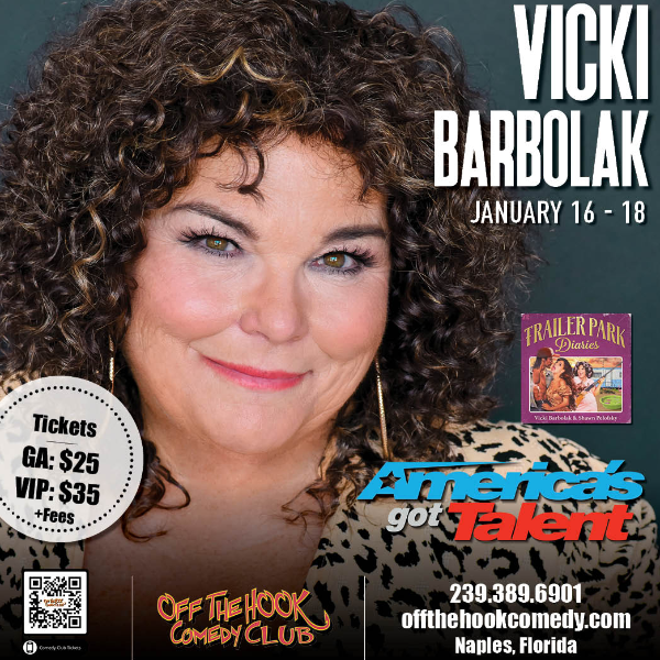 Comedian Vicki Barbolak Live in Naples, Florida!