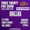 325 Comedy Show - FREE with a RESERVATION