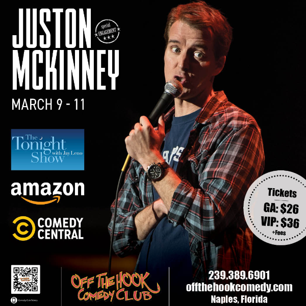 Comedian Juston Mckinney Live in Naples, Florida!
