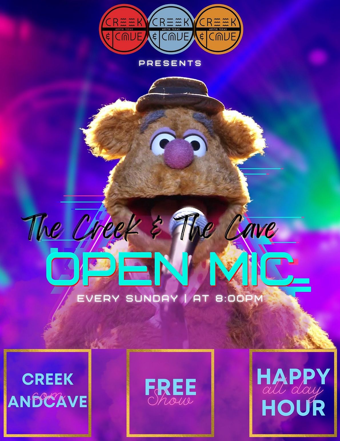 The Creek and The Cave Open Mic