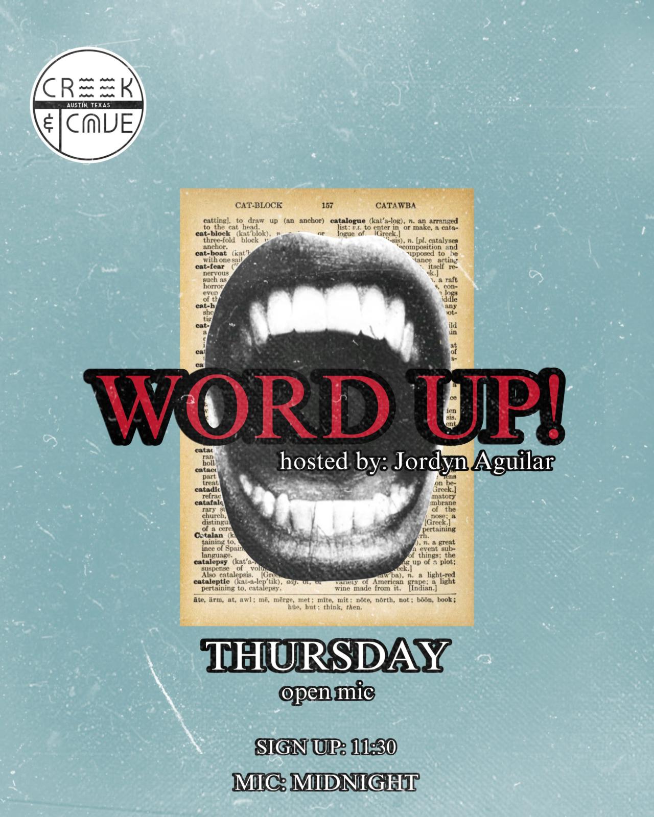 Word Up! Open mic