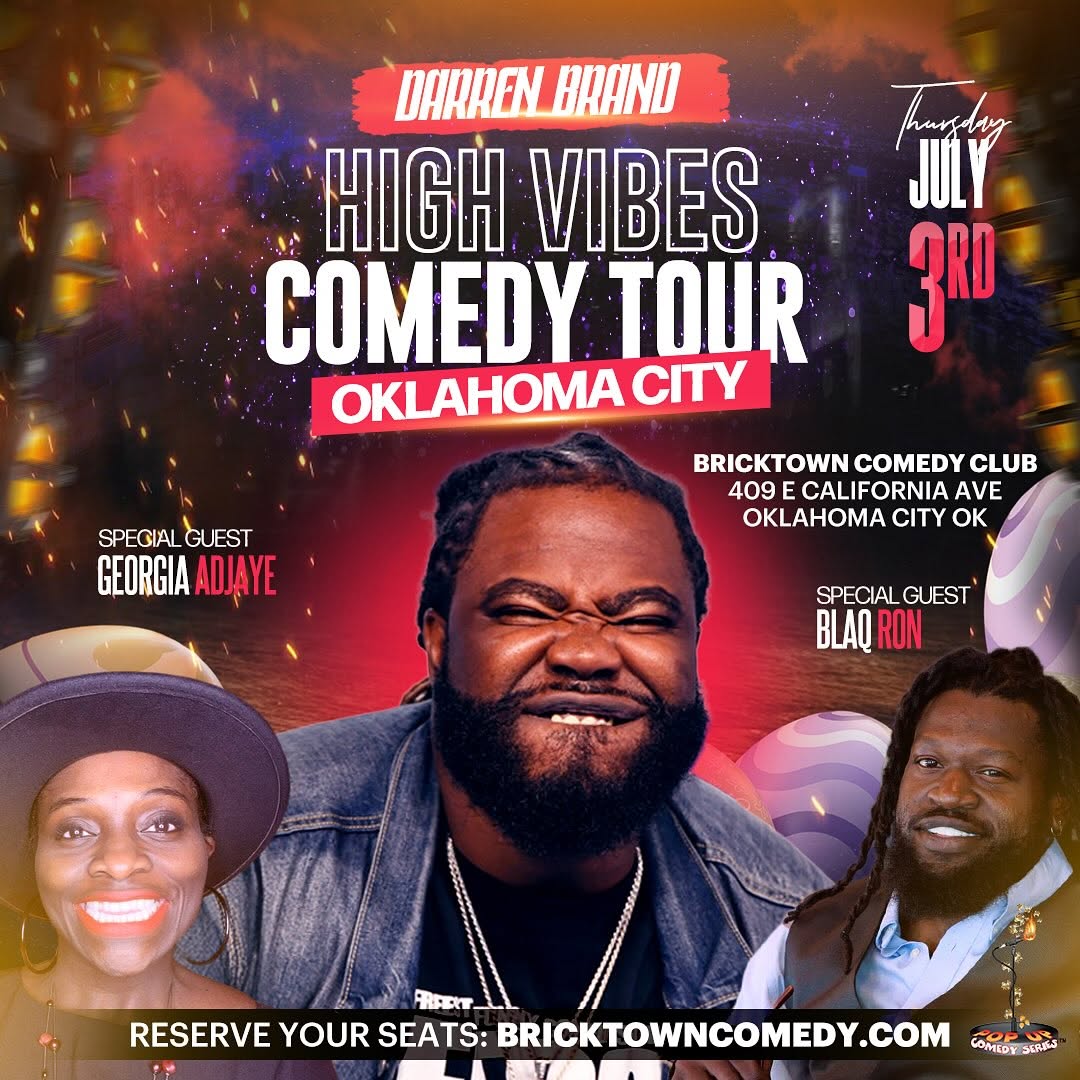 Darren Brand High Vibes Comedy Tour Oklahoma City