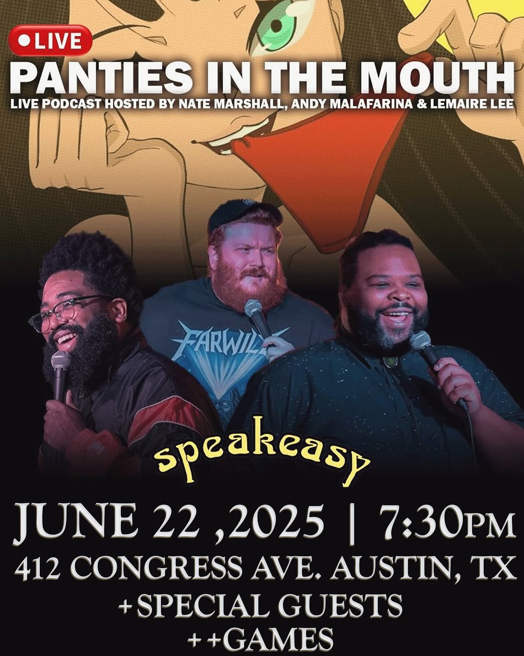 PANTIES IN THE MOUTH LIVE PODCAST