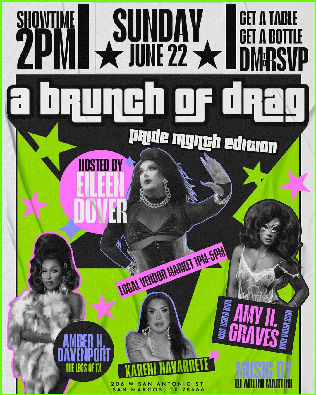 a brunch of drag
