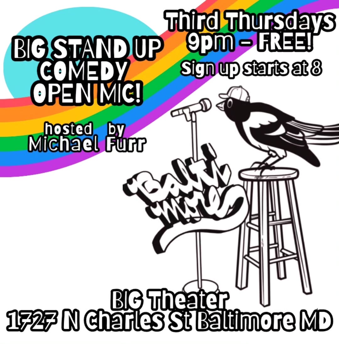 BIG STAND UP COMEDY OPEN MIC!