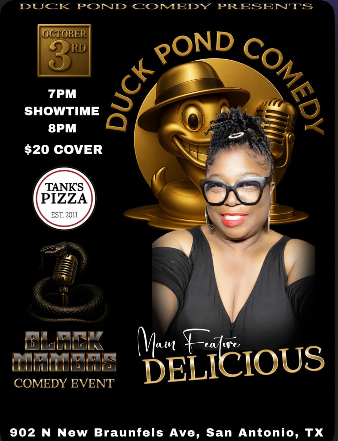 Duck Pond Comedy Presents Black Mambas Comedy Event