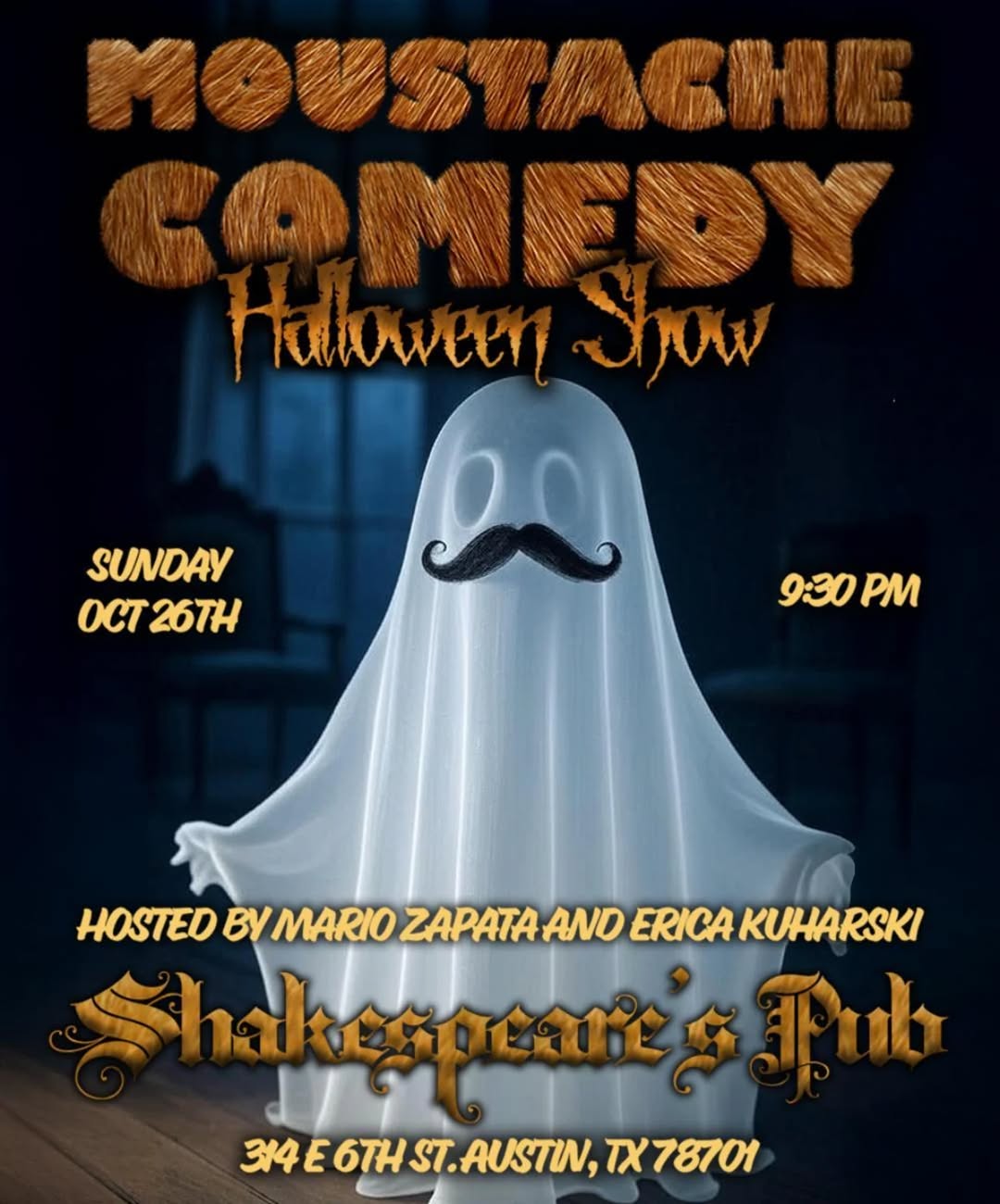 MOUSTACHE COMEDY Halloween Show