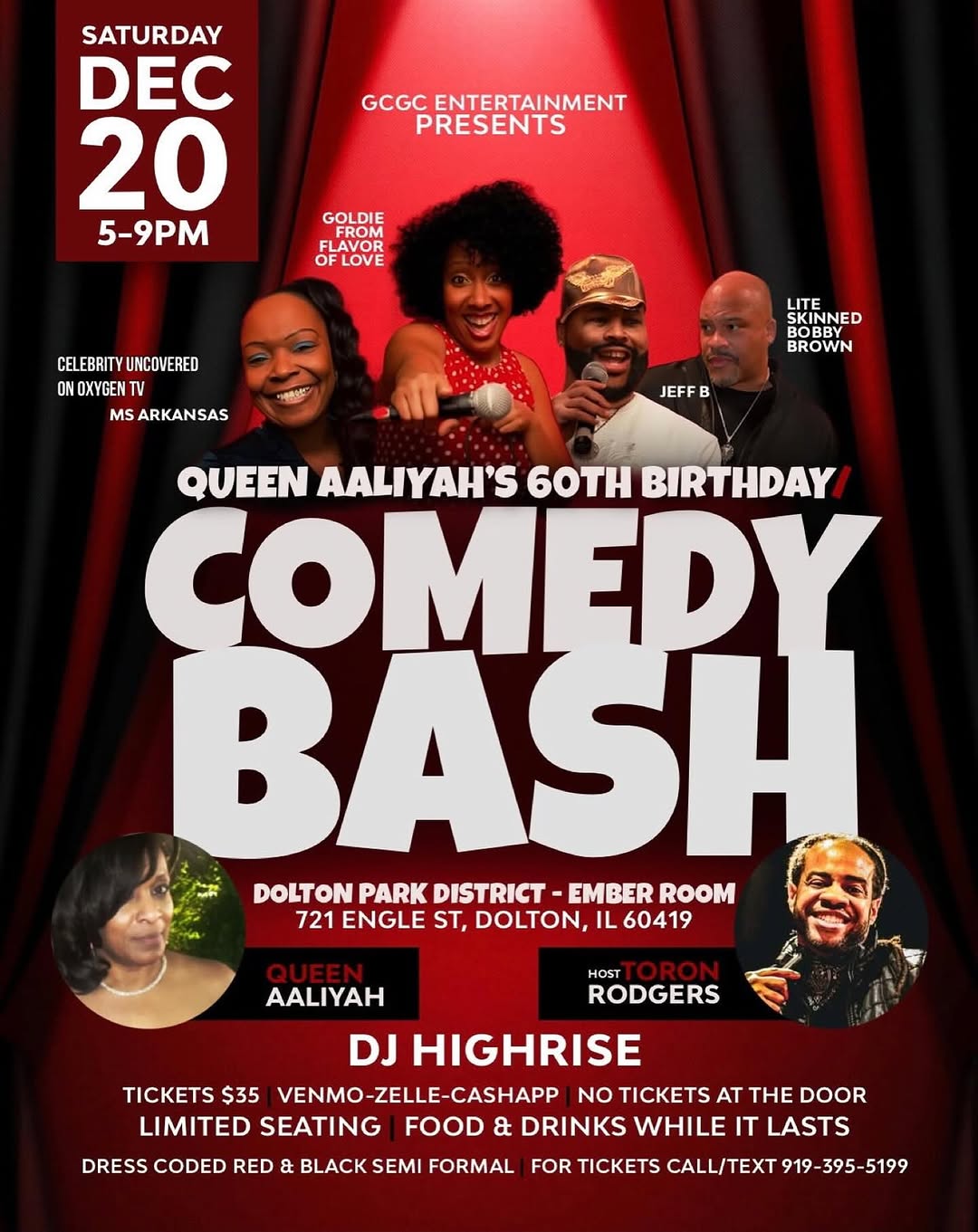 Queen Aaliyah's 60th Birthday Comedy Bash