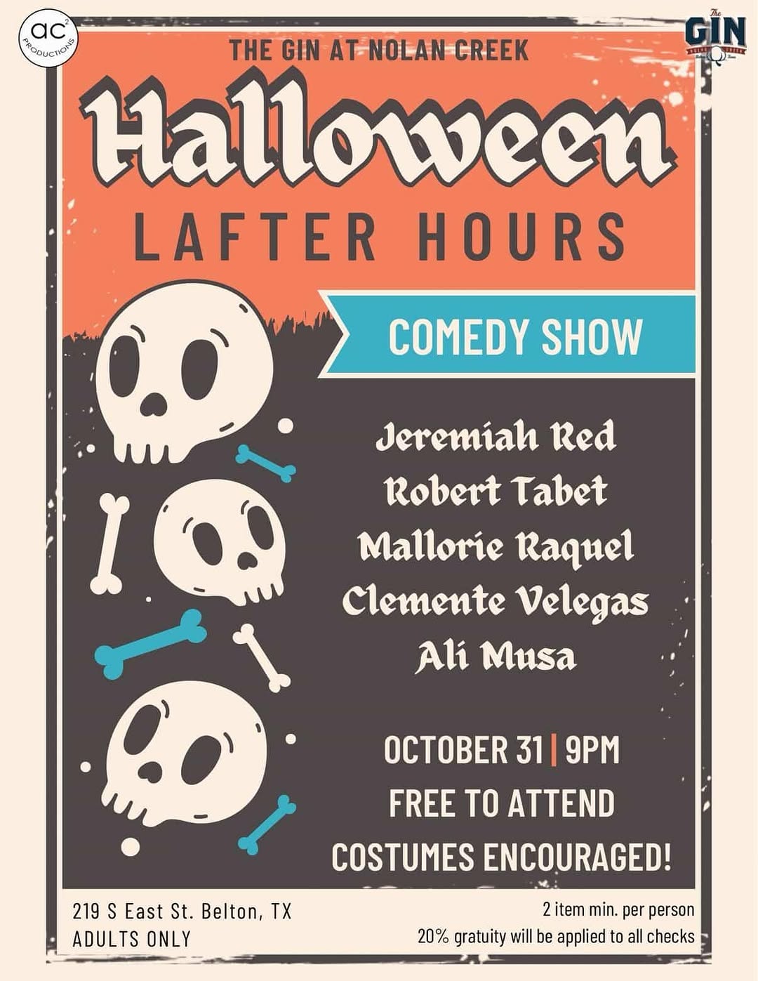 Halloween Lafter Hours Comedy Show